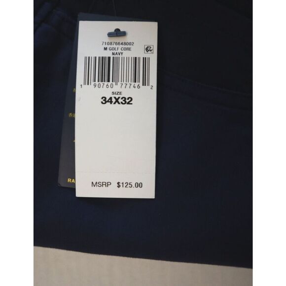 Polo Ralph Lauren Men Sz 34x32 Navy Blue Performance Golf Tailored Fit Pants - Picture 4 of 11
